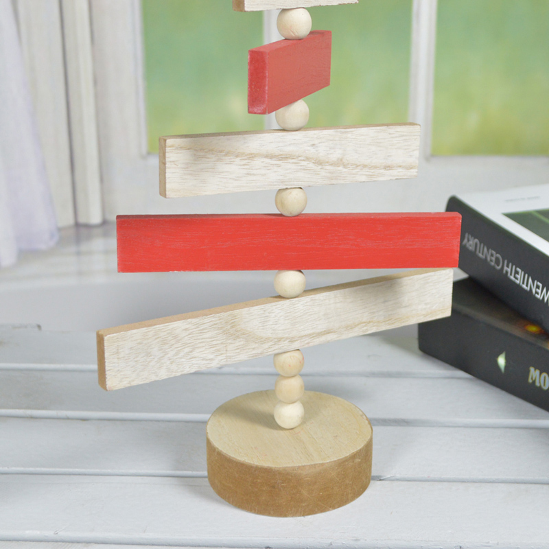 Adorno de letras de madera en forma de árbol con palabras de bendición 7