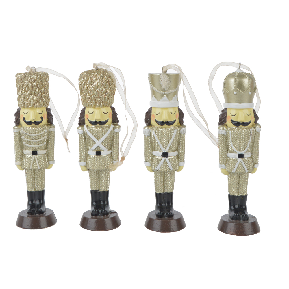 Nussknacker-Soldat-Statue aus Polyresin, hängende Weihnachtsdekoration 2