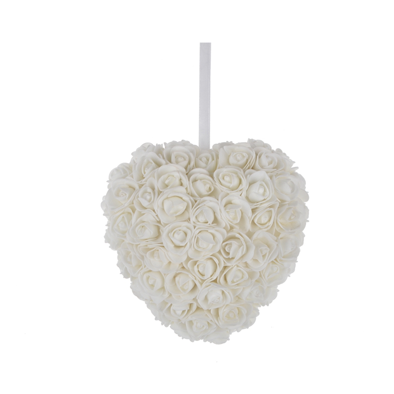 Material de tela para decoración de fiestas de bodas, corazón colgante. 1