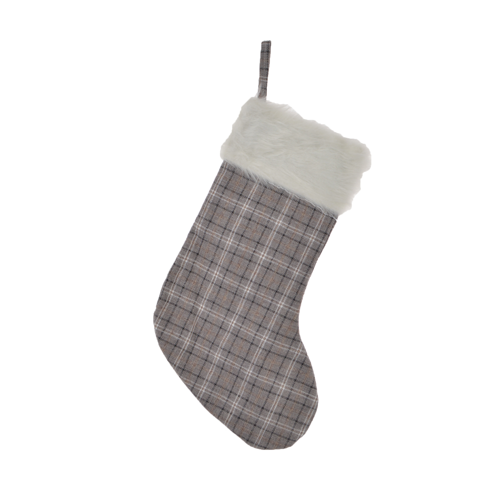hot sale hanging fireplace big stocking stuffers christmas decoration 4