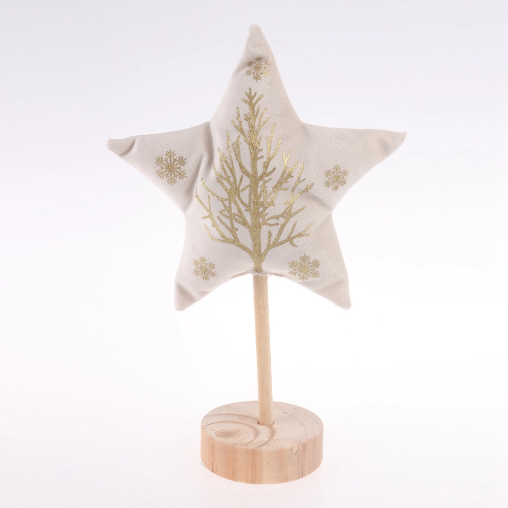 velvet  star shape embellishment christmas festival room decoration 1