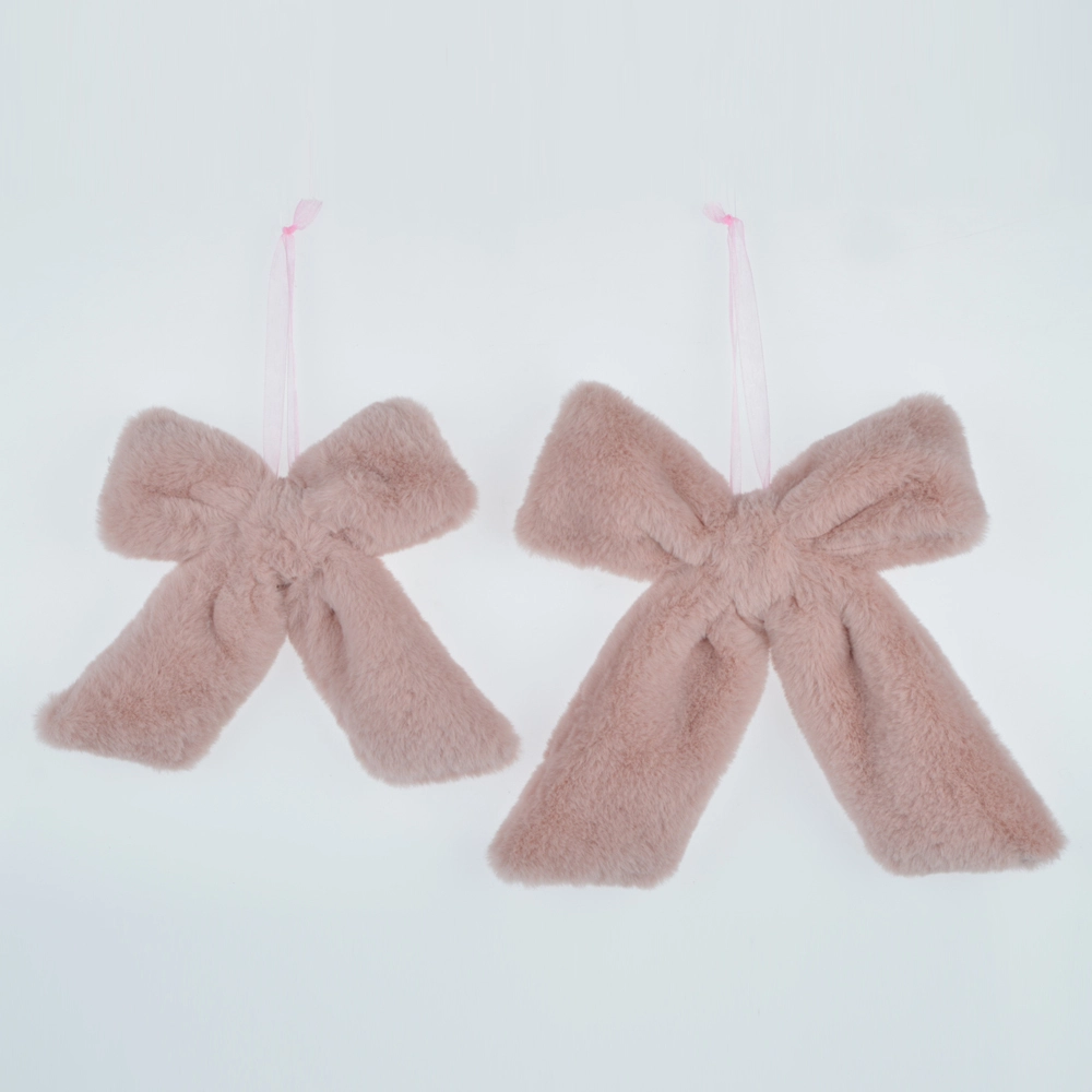 fluffy bowknot hanger ornament festival wall hanging 1