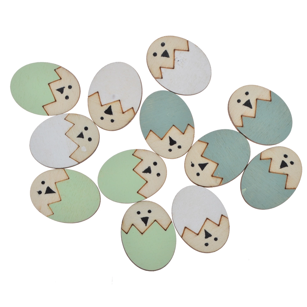 mini easter egg wooden cute decoration art card making scrapbooking DIY craft 1