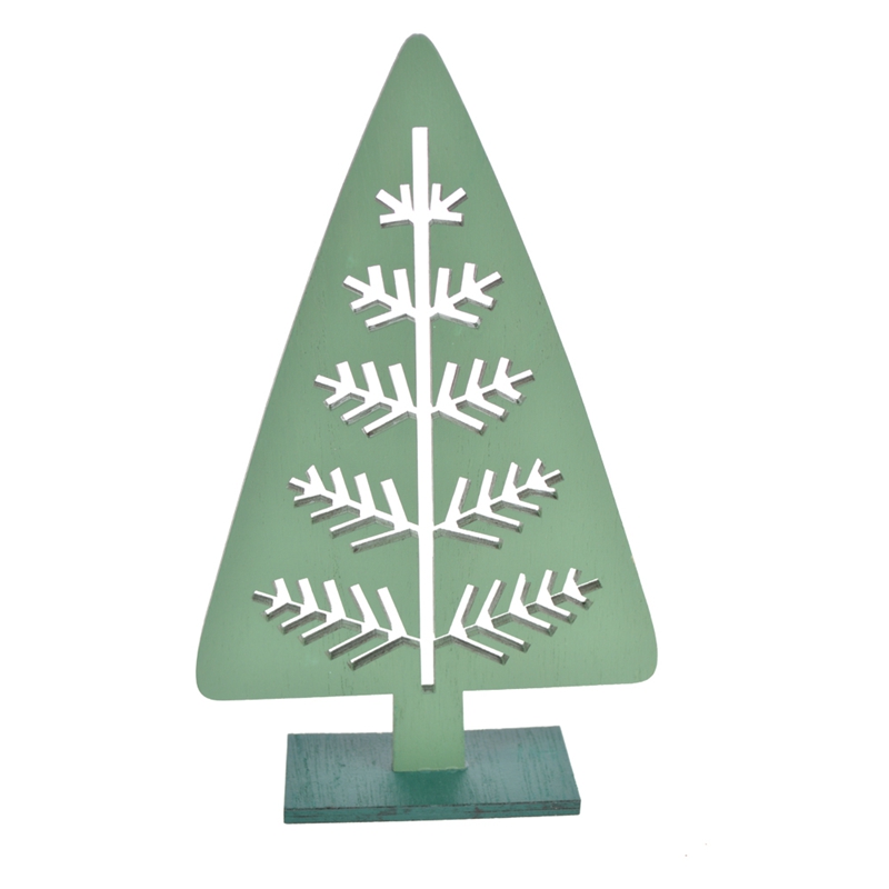 Mini-Weihnachtsbaumschmuck aus Holz, Weihnachtstischschmuck 1