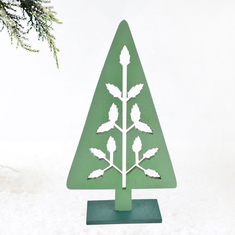 Mini-Weihnachtsbaumschmuck aus Holz, Weihnachtstischschmuck 2