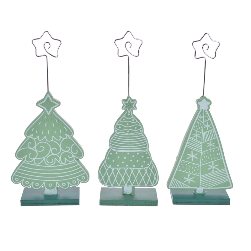Color printing Mini wooden christmas party wedding seating cards decoration Favors Gifts 1