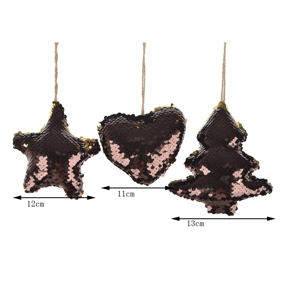 Christmas tree star heart hanging design 1