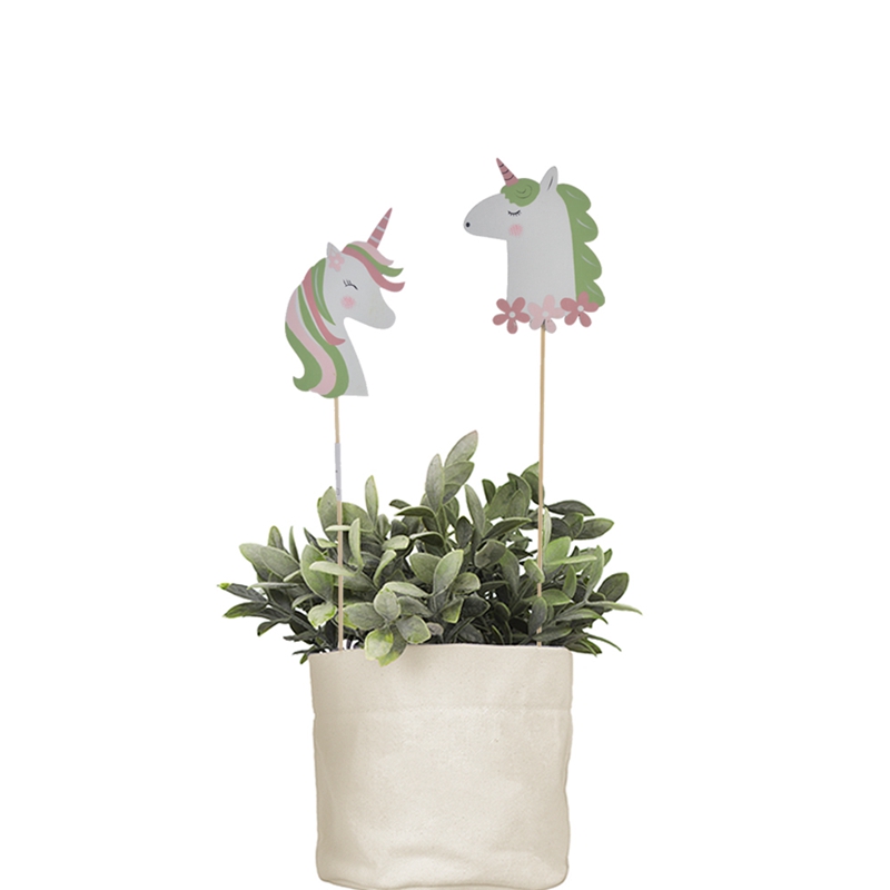 Venta caliente 2020 Decoración de jardín de unicornio de madera 2
