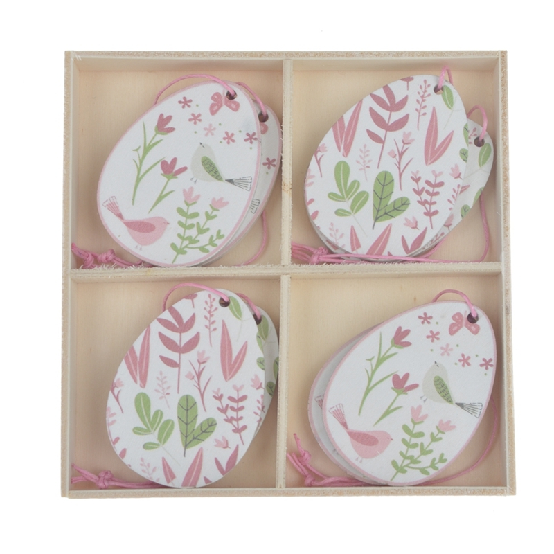 Hot sale wooden easter eggs hanging 1