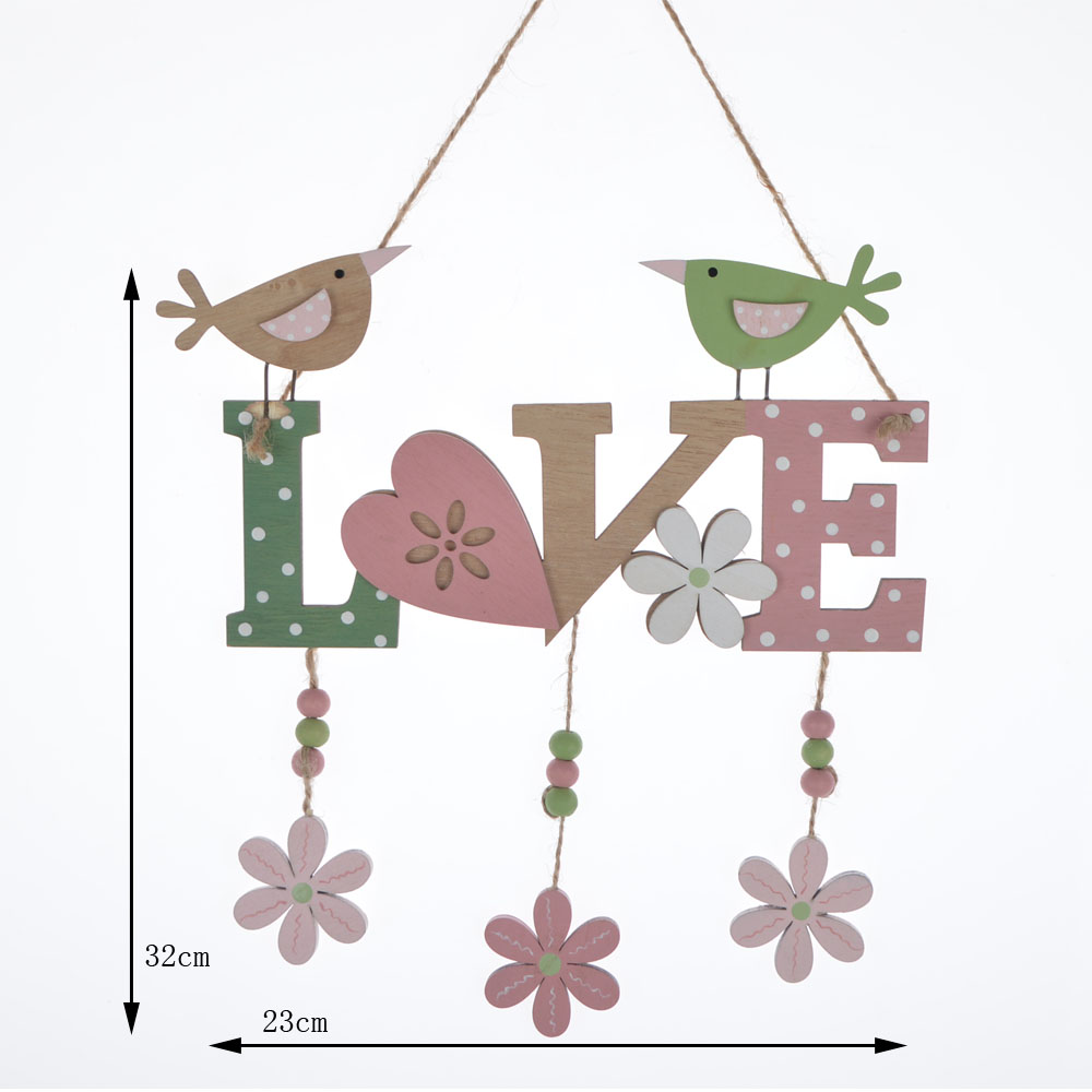 Letrero de amor DIY para decoración de bodas, letras de madera para colgar en la pared 2
