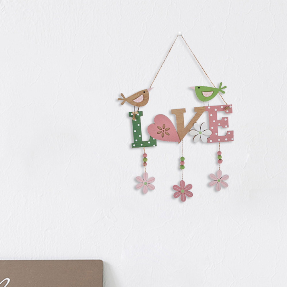 Letrero de amor DIY para decoración de bodas, letras de madera para colgar en la pared 5