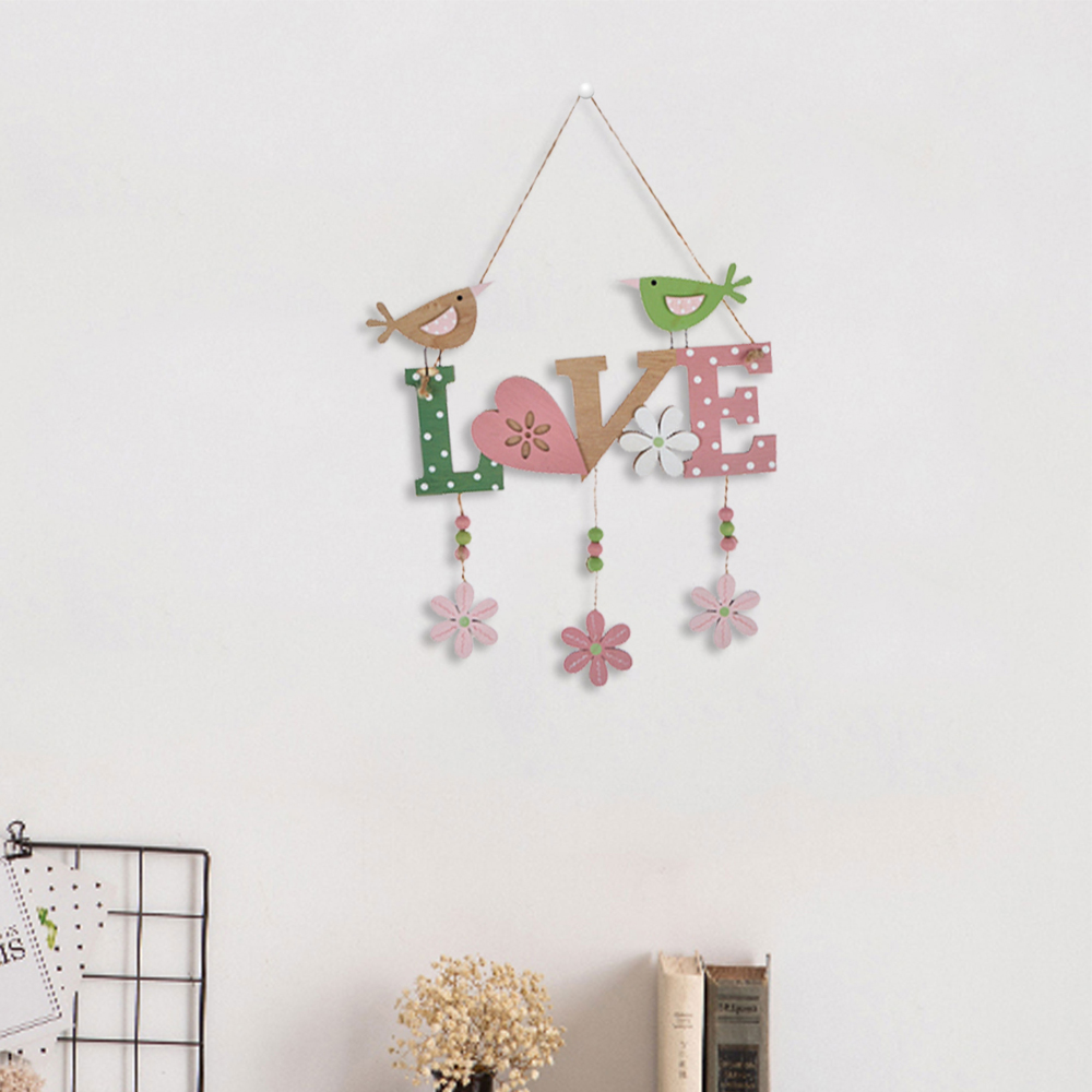 Letrero de amor DIY para decoración de bodas, letras de madera para colgar en la pared 6