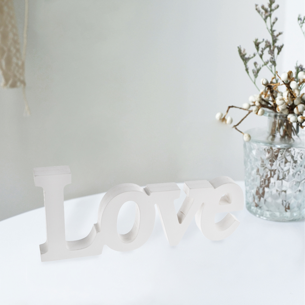 Wooden Love logo Letters Wedding Personalized Table wedding decoration 3
