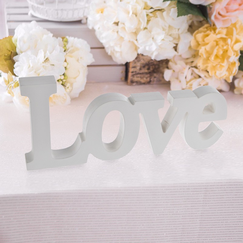 Wooden Love logo Letters Wedding Personalized Table wedding decoration 4