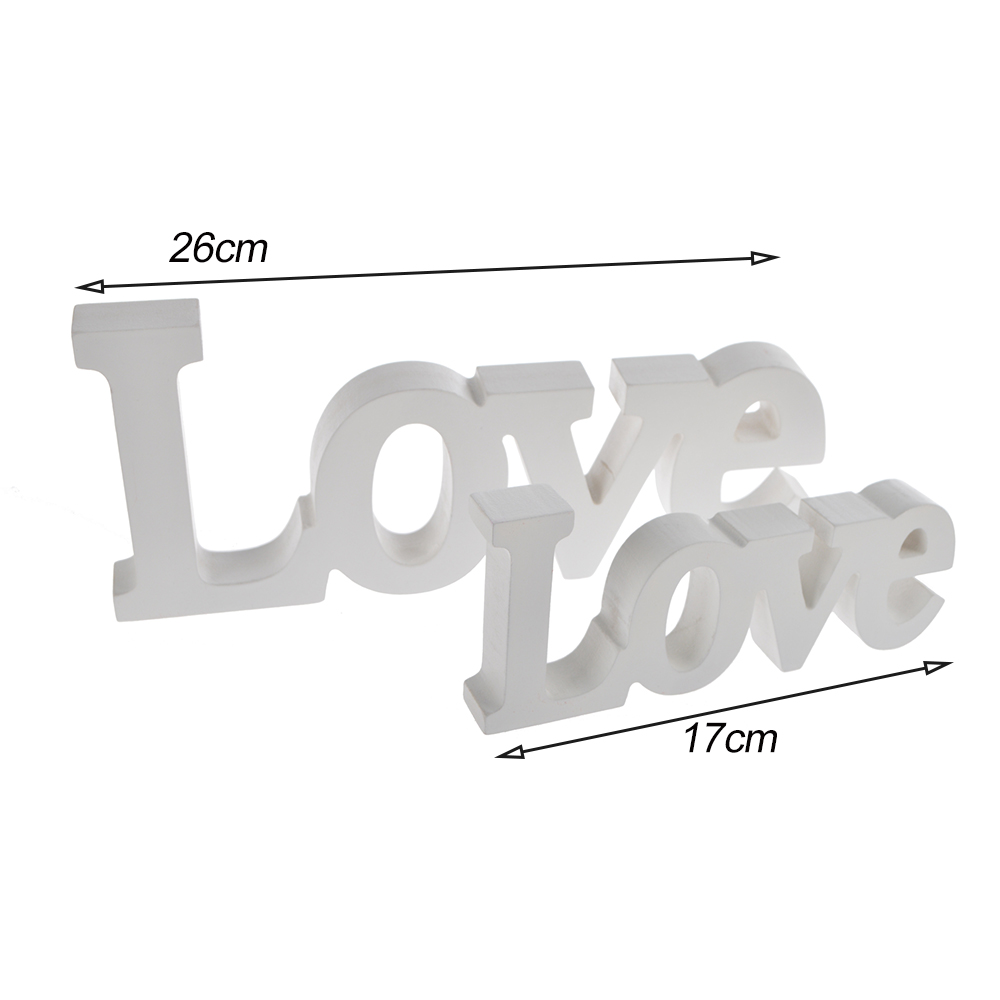 Wooden Love logo Letters Wedding Personalized Table wedding decoration 2