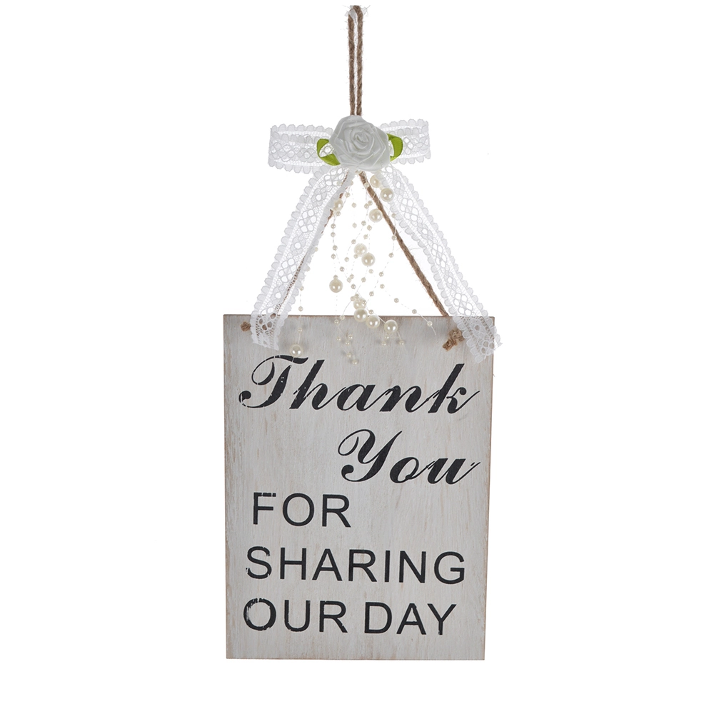 rectangle shape laser cut wood hanging decor 1