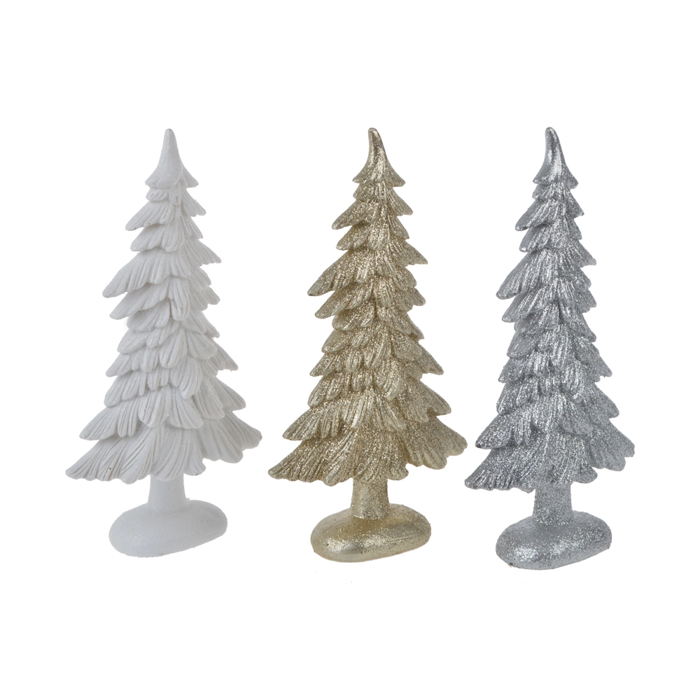 factory resin glitter christmas tree standing holiday figurines home crafts decor 1