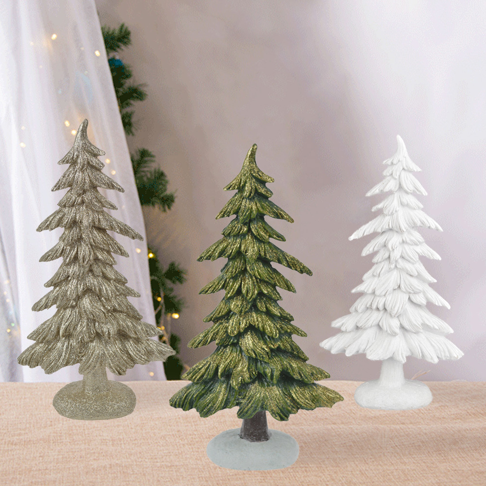 Fabrik direkt Set mit 3 dekorierten Weihnachtsbaumfiguren für die Weihnachtsdekoration 6