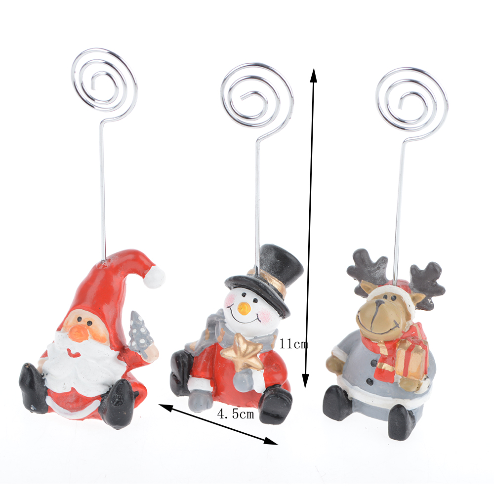 Party-Zubehör Namenskartenhalter aus Harz, Weihnachtsparty-Geschenk, Namensschildhalter aus Poly, Weihnachtstischdekoration 2
