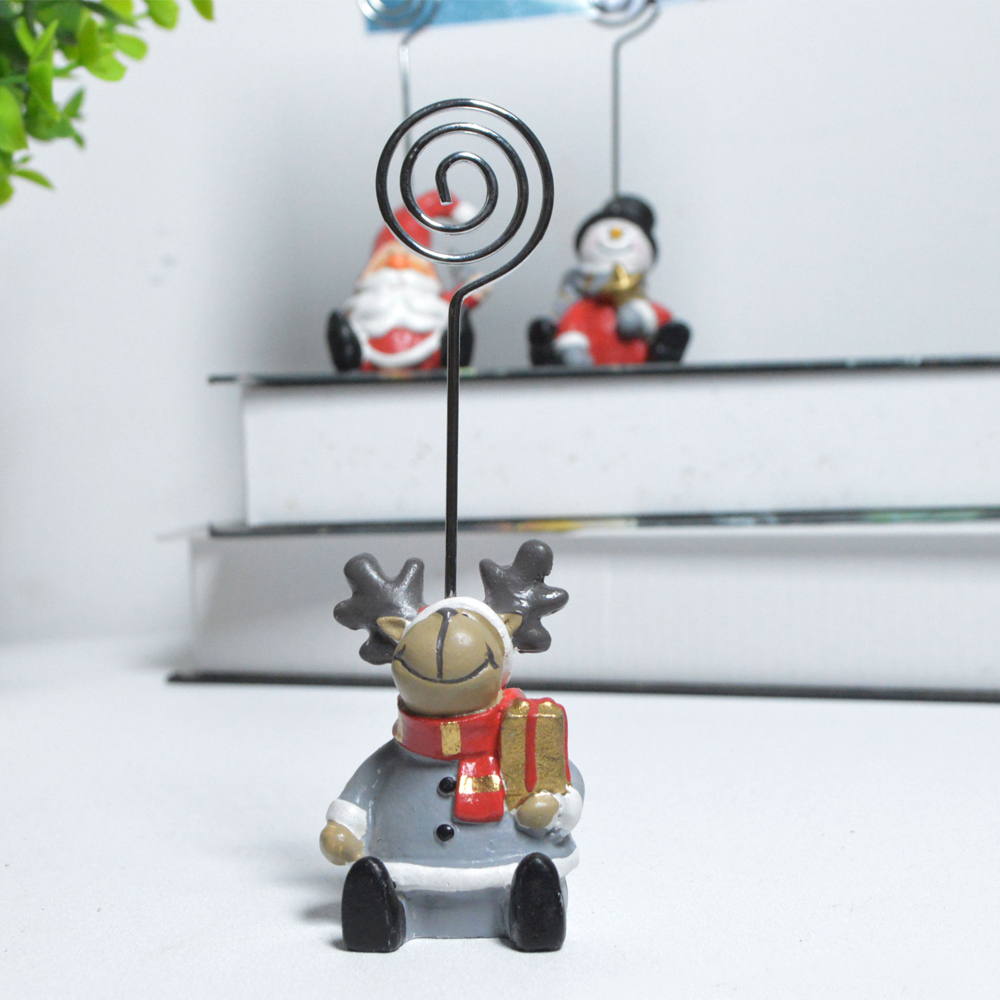 Party-Zubehör Namenskartenhalter aus Harz, Weihnachtsparty-Geschenk, Namensschildhalter aus Poly, Weihnachtstischdekoration 3