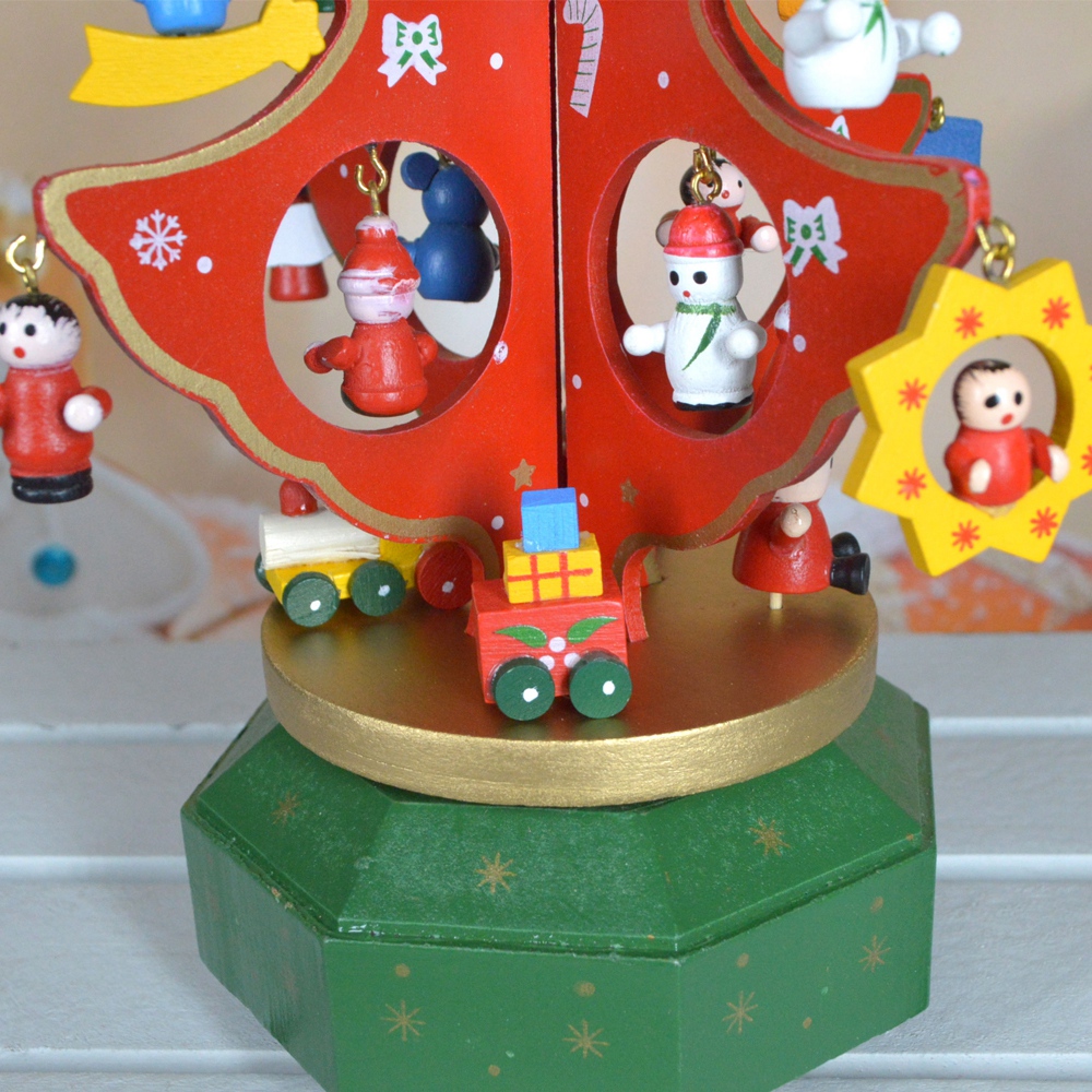 Party-Zubehör Personalisierte Spieluhr kleiner Weihnachtsbaum DIY Kinder Freistehender Weihnachtsbaum Basteln 3