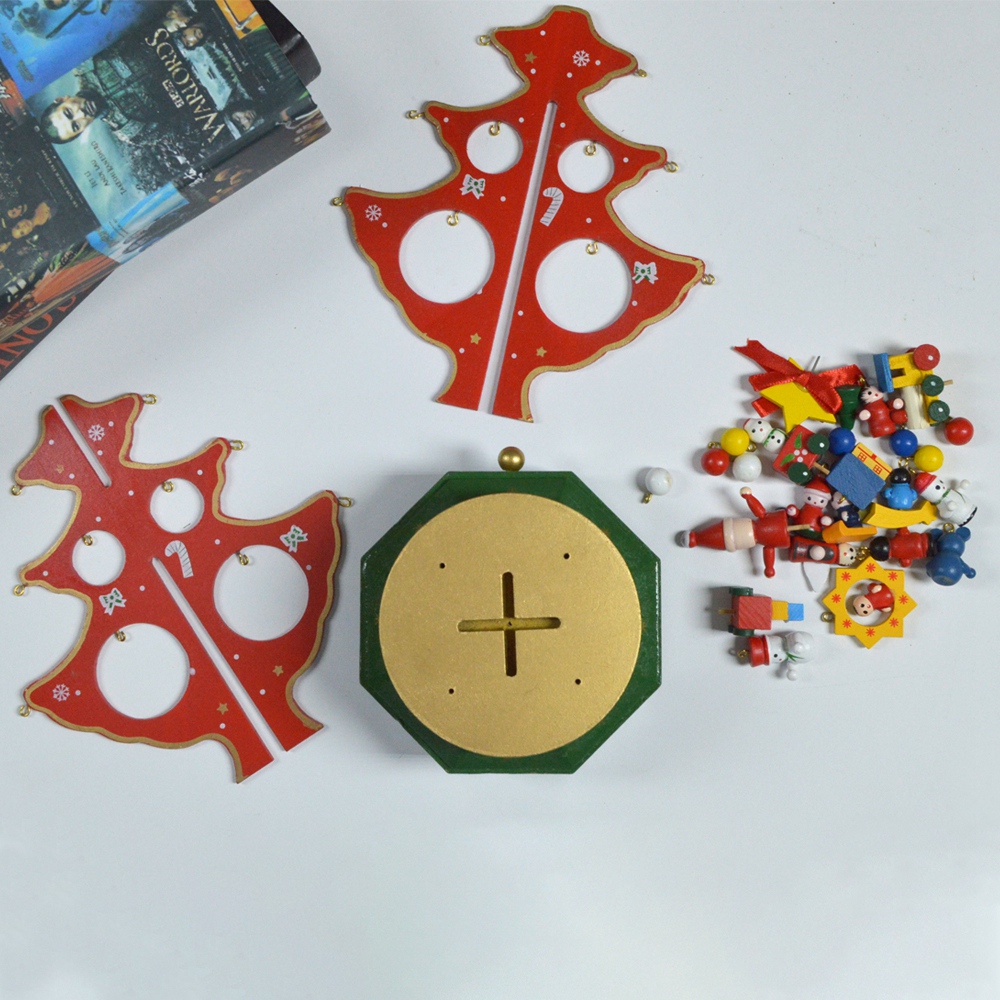 Party-Zubehör Personalisierte Spieluhr kleiner Weihnachtsbaum DIY Kinder Freistehender Weihnachtsbaum Basteln 6
