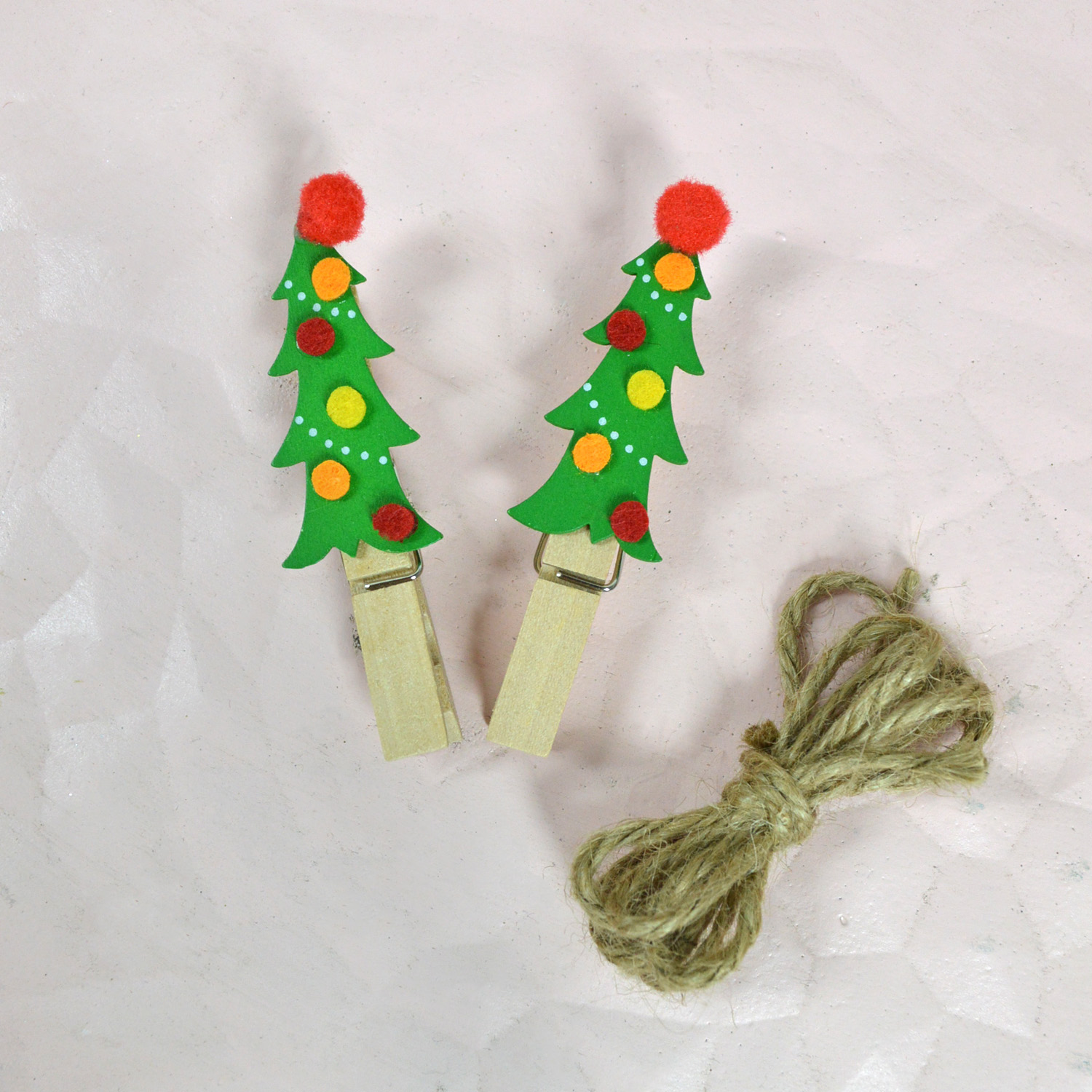 Holzkartenhalter Klammern Weihnachtskarten Dekoration Festdekoration 4