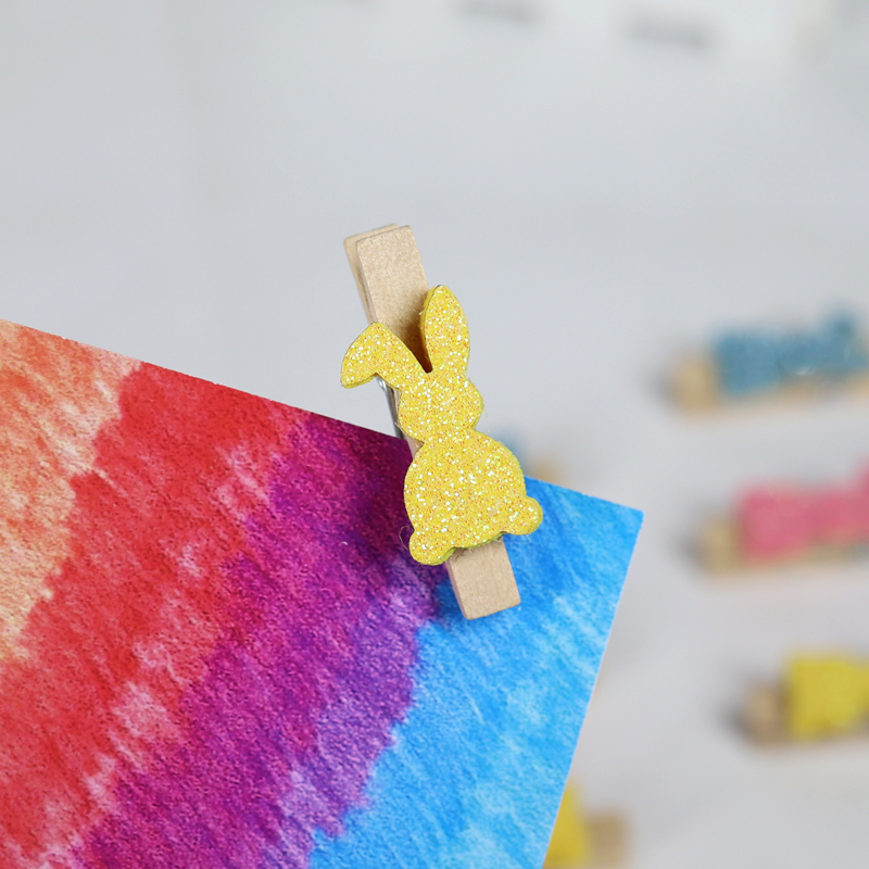 wholesale wood gift decor wooden craft party favors card rabbit peg bird clip paper pin clothespin 3