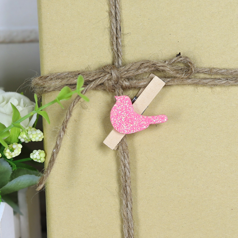 wholesale wood gift decor wooden craft party favors card rabbit peg bird clip paper pin clothespin 5