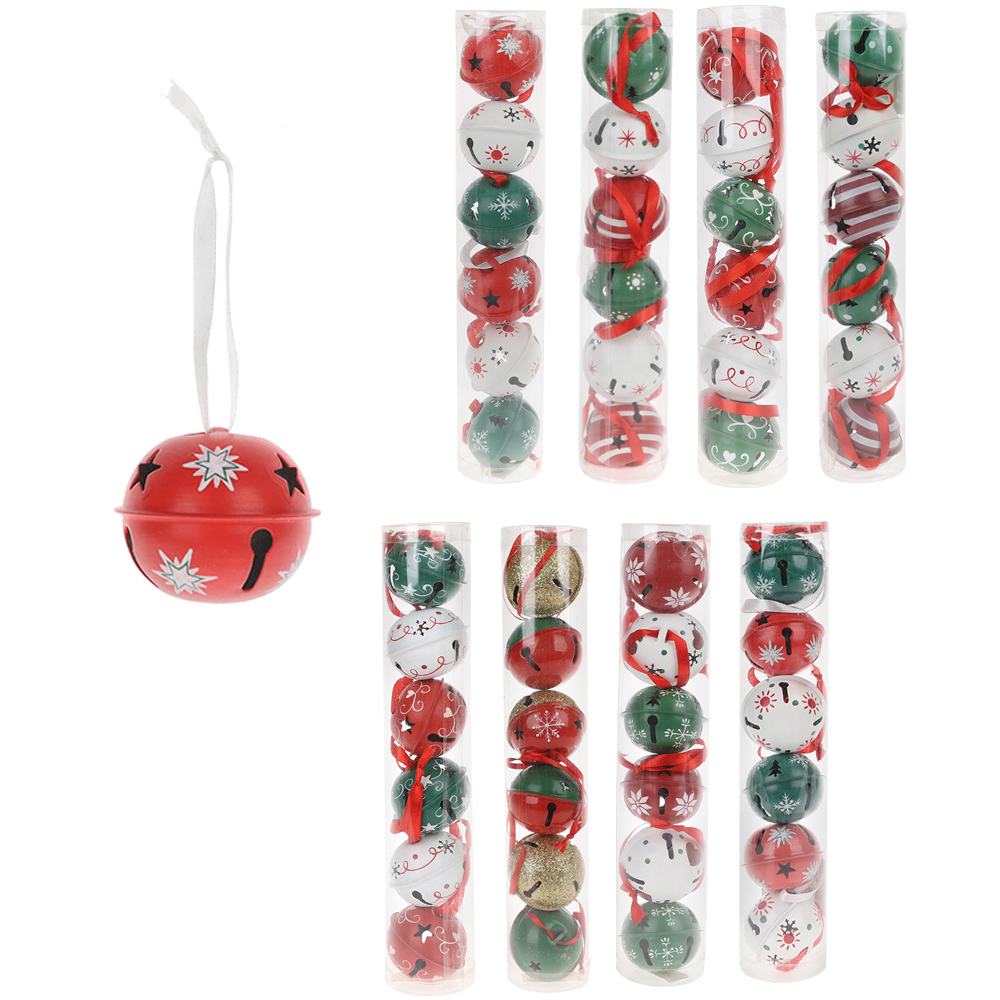 Factory Christmas bell decoration Metal jingle bells Red Christmas tree ornament Gifts 2