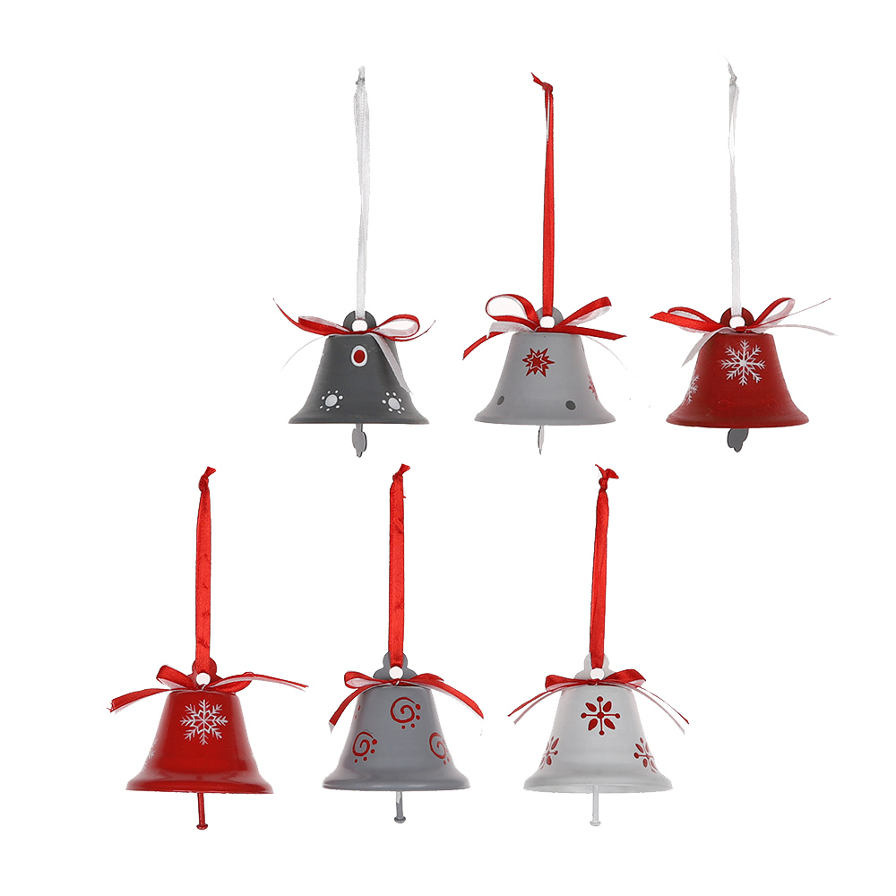 2020 stellt Großhandel Runde Mini Red Metal Jingle Bell Personalisierte Weihnachten Hängende Anhänger Dekoration Ornament her 2