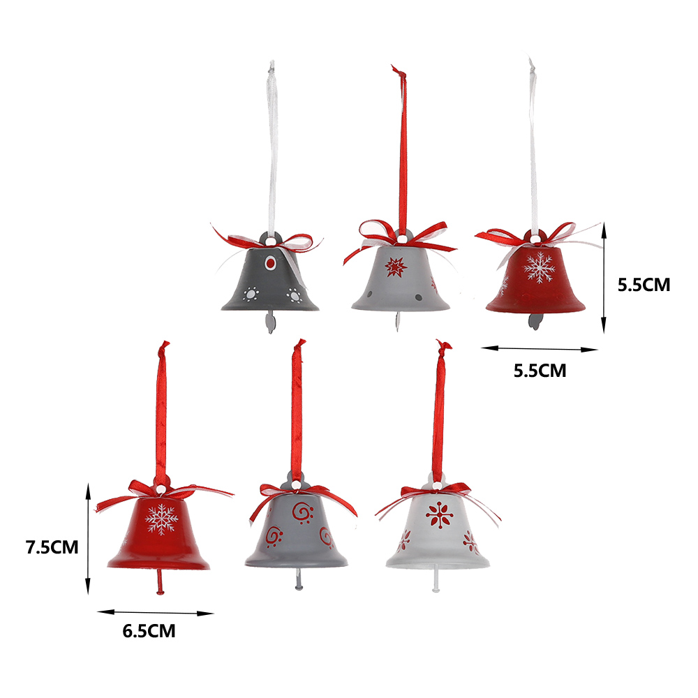 2020 stellt Großhandel Runde Mini Red Metal Jingle Bell Personalisierte Weihnachten Hängende Anhänger Dekoration Ornament her 3
