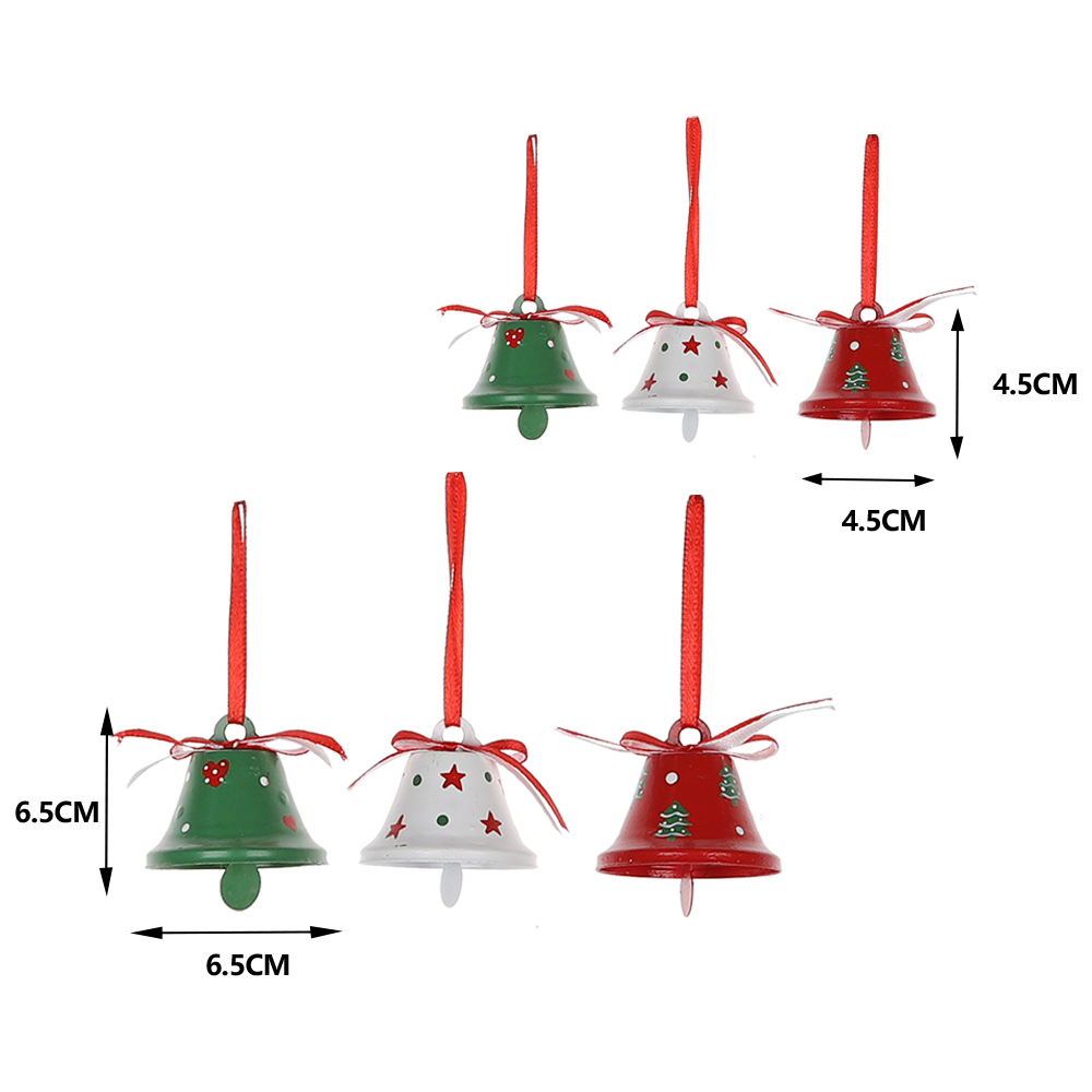 Wholesale High Quality Custom Small Mini Red White Green Metal Personalized Christmas Ornament Jingle Bell Hanging 2