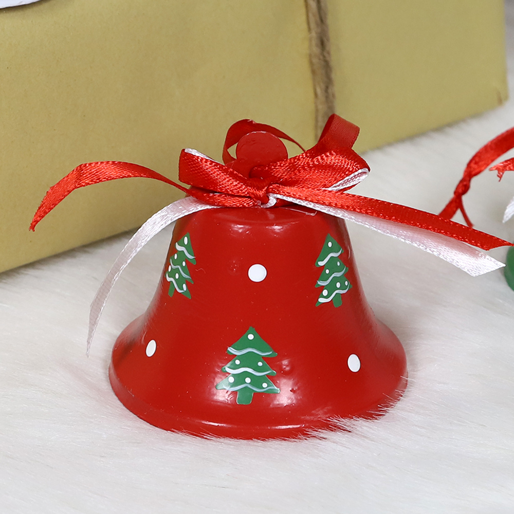 Wholesale High Quality Custom Small Mini Red White Green Metal Personalized Christmas Ornament Jingle Bell Hanging 5