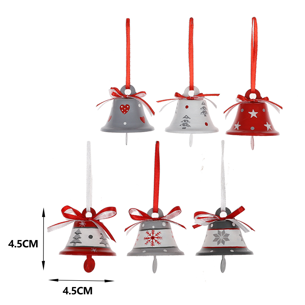 Großhandel Metall Rot Weiß Grün Personalisierte Jingle Bell Weihnachtsbaum Anhänger Hängende Dekoration Ornament 3