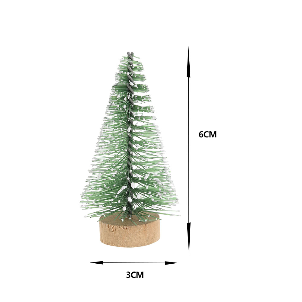 Hote Sale Grün Mini Flaschenbürste Baum Weihnachten Künstliche Weihnachtsbaum Dekorationen 6