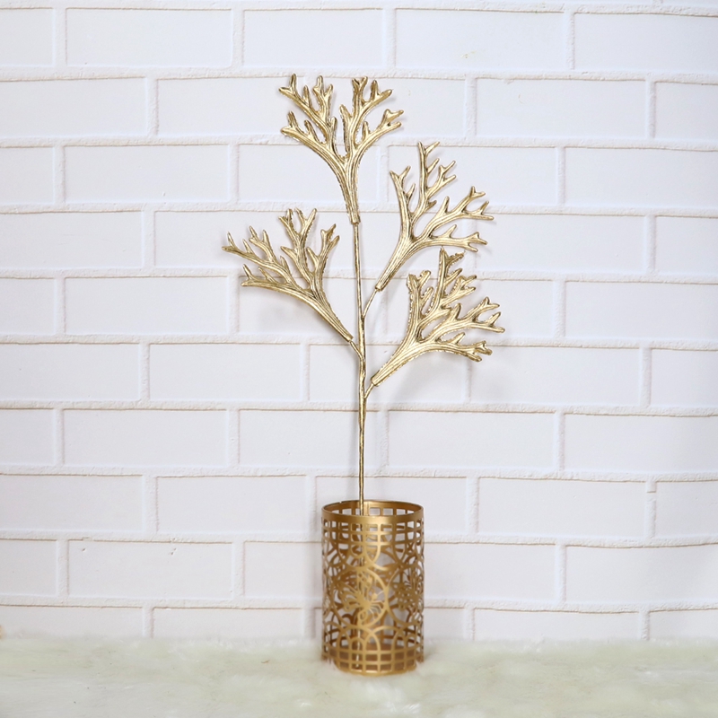 Weihnachten Handwerk Gold Kunststoff Pflanze Künstliche Baum Zweig Hause Garten Dekoration 4