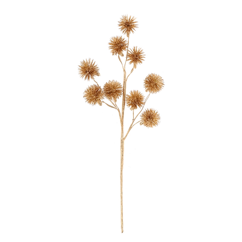 Flor artificial de diente de león, rama de plástico, planta falsa para decoración navideña 1