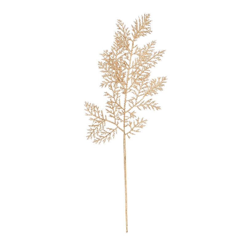 Adornos de bricolaje para fiestas, hojas de ciprés artificiales, ramas de pino, decoración para árbol de Navidad 1