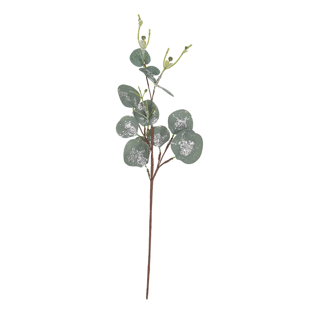 Pequeña rama de eucalipto, plantas artificiales, decoración para el hogar y el jardín, ramo de flores secas, hojas para jardín, hogar, decoración de bodas. 1