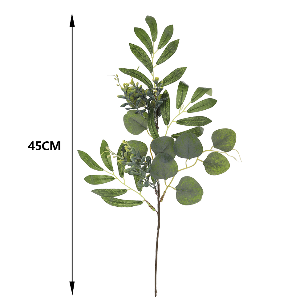 Small Eucalyptus tree branch Artificial plants home garden decoration Bouquet Dried Flower Leaves For Garden Home Wedding Decoration1 2