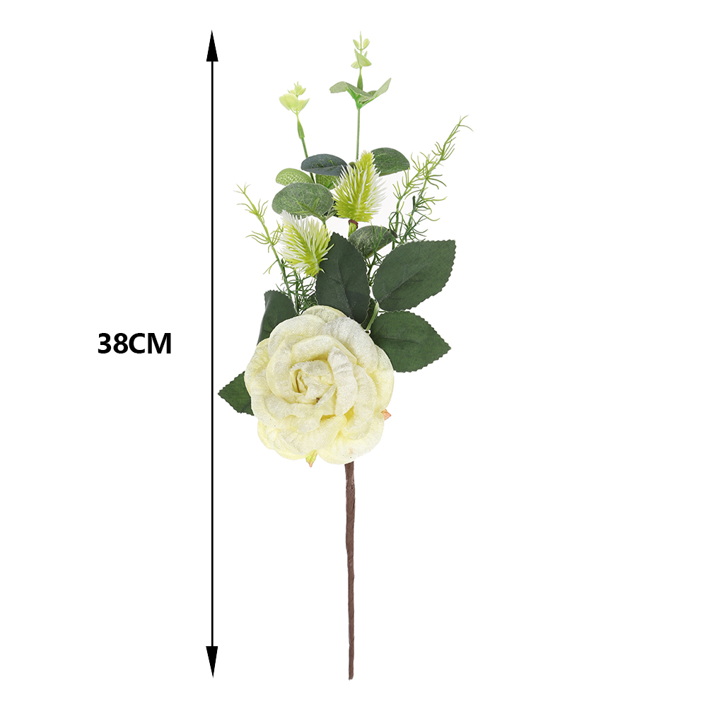 Weihnachtskranz-Dekor, künstliche Blumenspieße mit Stechpalmenzweigen für DIY-Blumen, Zuhause, Party, Tischdekoration, Blumenhandwerk, Geschenkpaket, Ornamente 2
