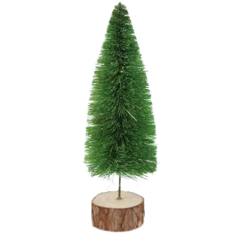Kleiner Bast-Weihnachtsbaum, Heimdekoration, Mini-Weihnachts-Tannennadeln, Tisch- und Fensterdekoration, Atmosphärenzubehör 1