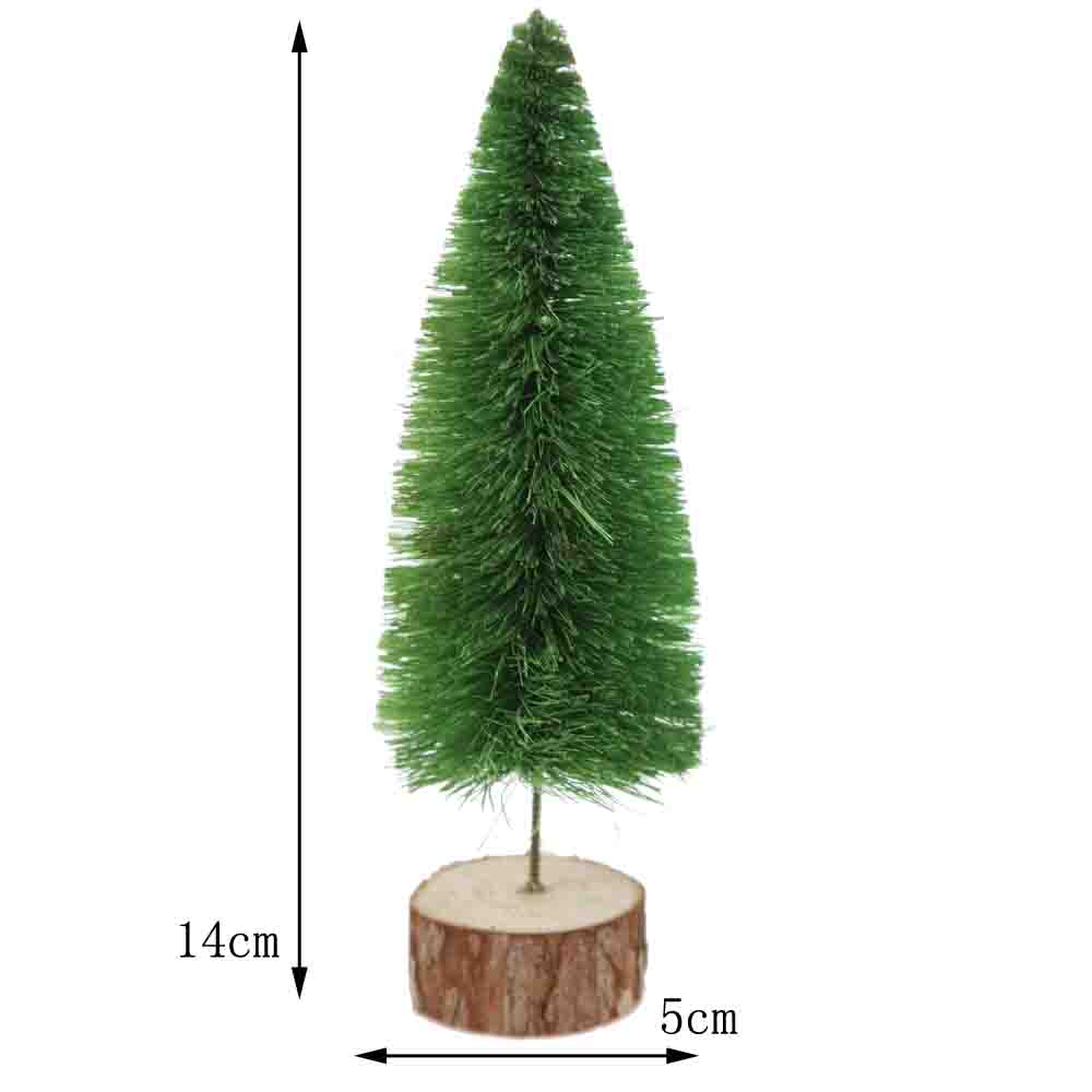 Small raffia Christmas tree home decoration Mini Christmas Pine Needles Table window Decorations Atmosphere Supplies 2