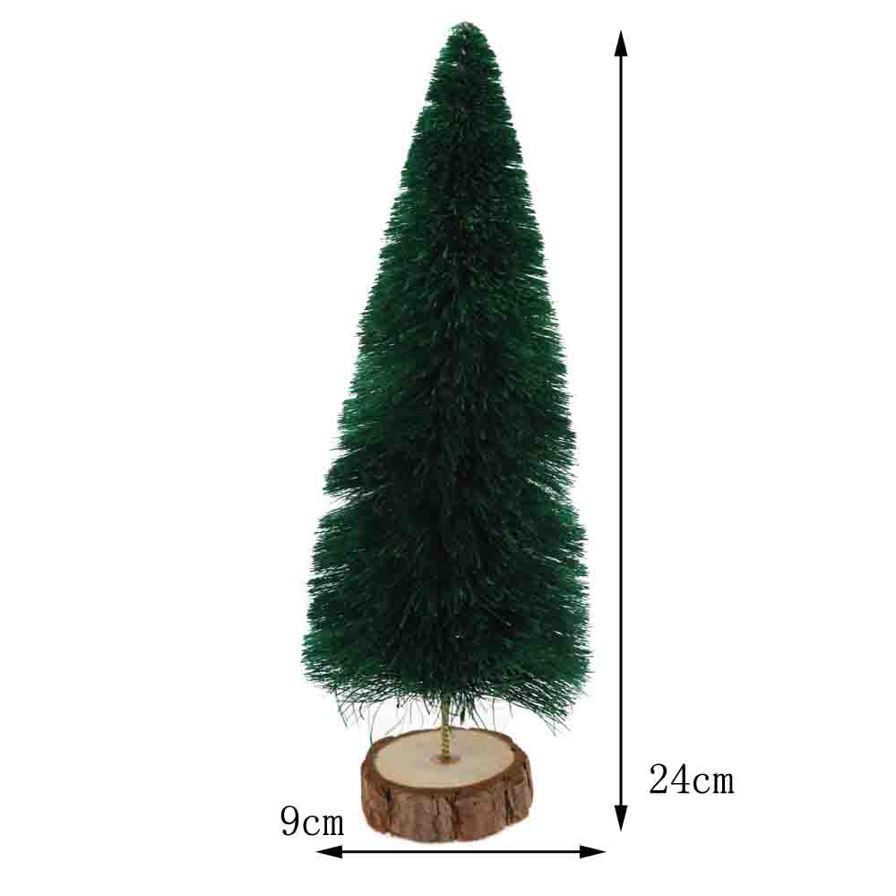 Small raffia Christmas tree home decoration Mini Christmas Pine Needles Table window Decorations Atmosphere Supplies 4