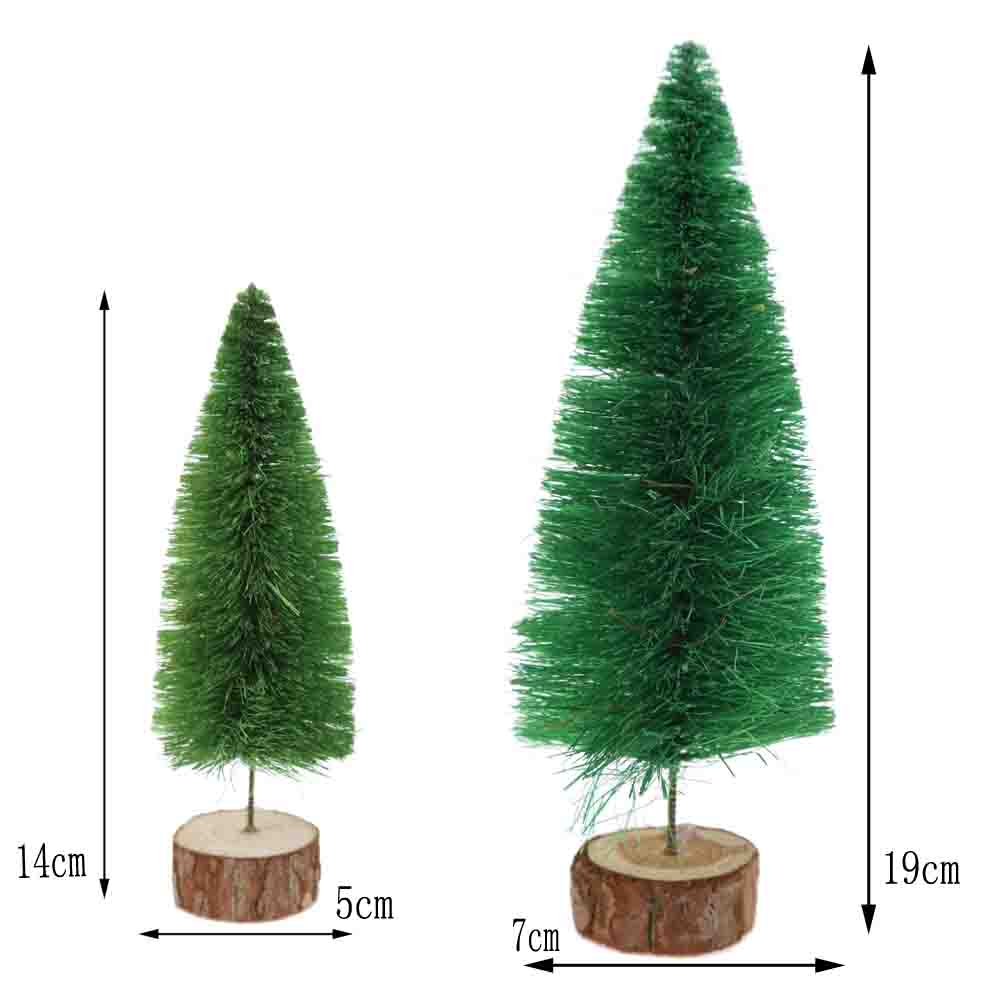 Small raffia Christmas tree home decoration Mini Christmas Pine Needles Table window Decorations Atmosphere Supplies 3