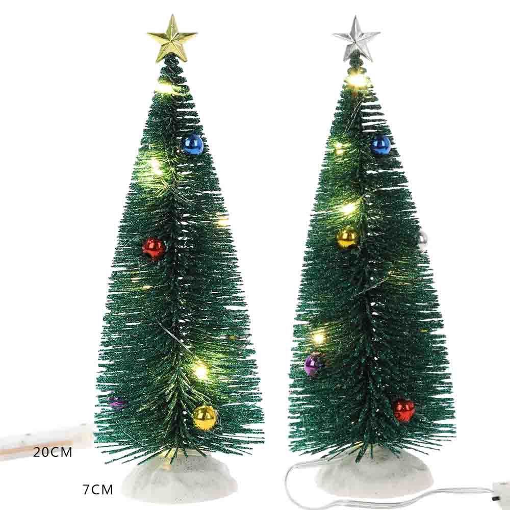 Árbol de Navidad artificial con luces LED para decoración del hogar, proveedor de pino, decoración para fiestas, regalos para niños, árbol de Navidad DIY. 2