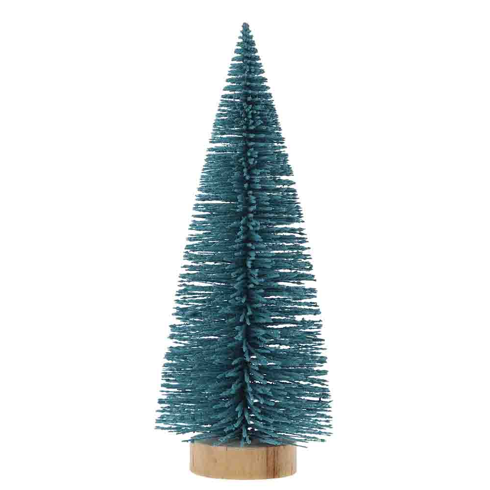 Mini-Weihnachtsbäume, DIY-Bastelarbeiten, Weihnachtsdorf-Zubehör, kleine Kiefer, Desktop-Dekoration 4
