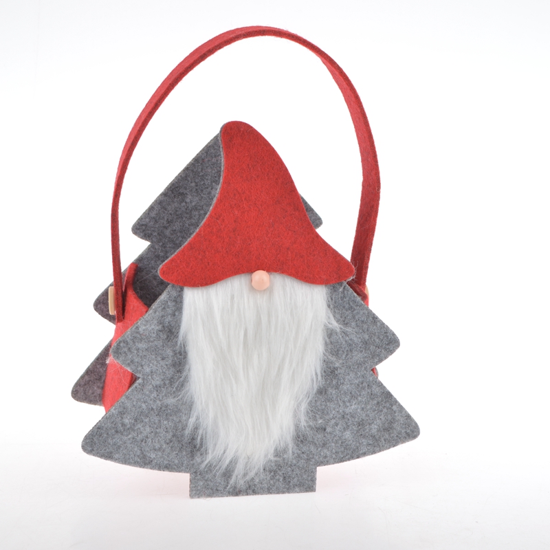 Weihnachts-Süßigkeitentüten, Weihnachtswichtel-Taschen, schöne Leckerli-Taschen, tragbarer Korb, Weihnachtsferien, Neujahr, Gastgeschenke 3