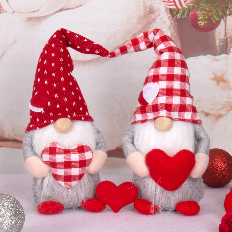 Valentine's Day Gnome Mr and Mrs Scandinavian Tomte Doll Supplier Valentine Decor for Table 2
